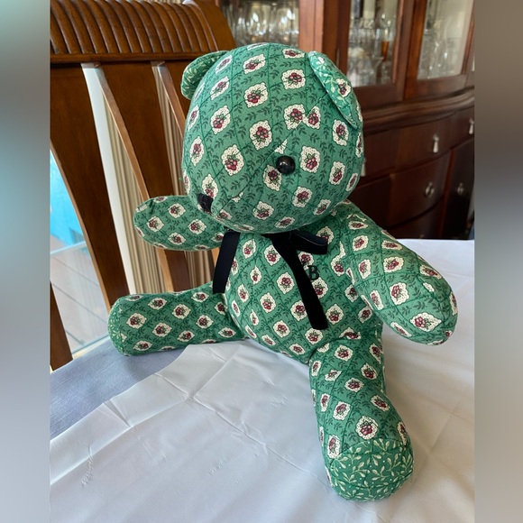 Vintage Vera Bradley retired print Kelly Greenfield teddy bear. - Picture 4 of 8